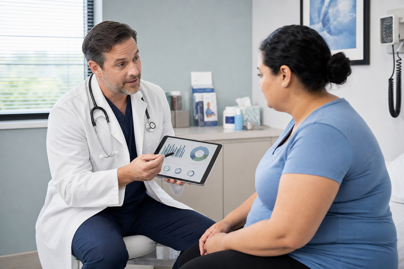 Medical consultation about obesity medication options